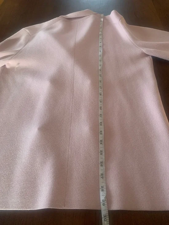 Babaton Double-Breasted Light Pink Women's Cardigan/Blazer, Sz M - Picture 11 of 12